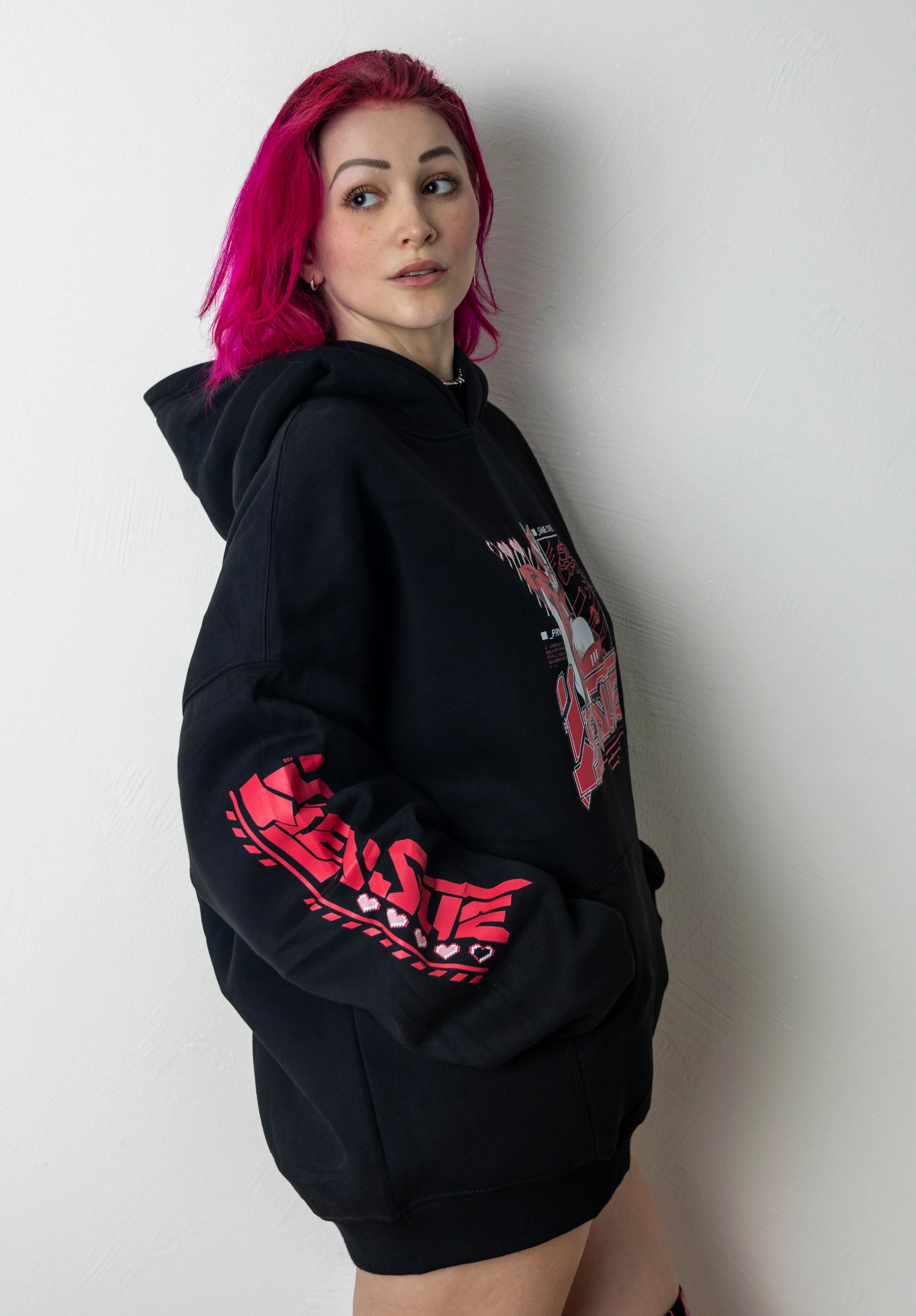 UNISEX Hoodie: Cyber / Gamer Girl - Image 5